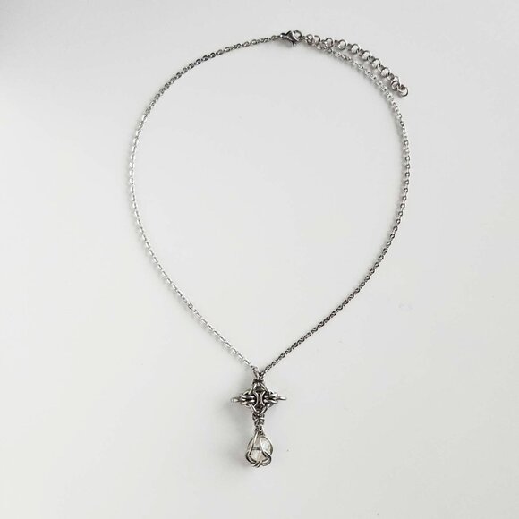 Fairy whimsical silver star necklace - Picture 4 of 8